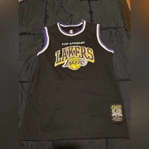 NBA Los Angeles Black and Purple Jersey